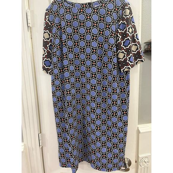 Gibson Latimer Geometric Artsy Shift Dress Women XL Preppy Resort Wedding Brunch - Picture 10 of 10